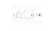 VIBORG ND05R 5 pins DIN Connector for NAIM - Rhodium Plate