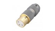 Viborg XF202GB Pure Copper Female XLR Connector Gold Plated Black