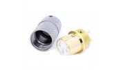 Viborg XF202GB Pure Copper Female XLR Connector Gold Plated Black