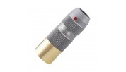 Viborg XF202GR Pure Copper Female XLR Connector Gold Plated Red