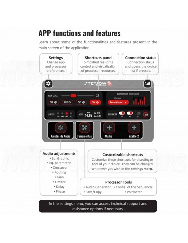 STETSOM STX2436bt Audio Processor with Bluetooth
