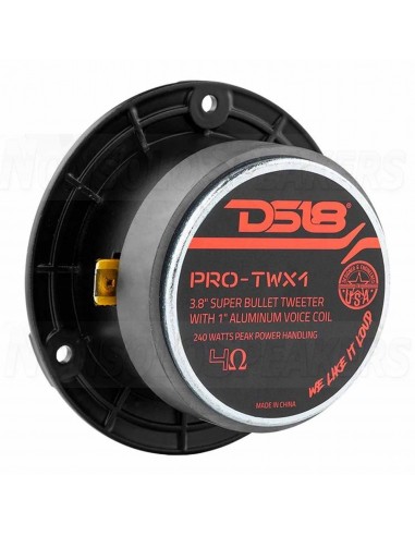 DS18 PRO-TWX1/BK Super Bullet Tweeter 1" 4-Ohm