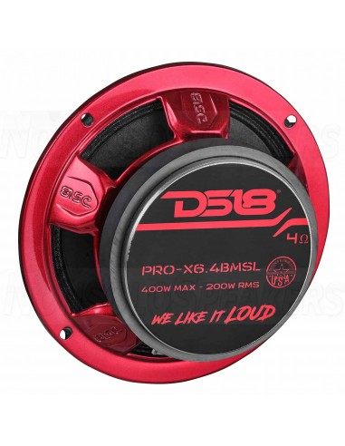 DS18 PRO-X6.4BMSL 6.5" Mid-Range Bullet Loudspeaker 4-Ohm