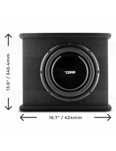DS18 SB10A 10" Loaded Amplified Shallow Subwoofer Enclosure 350 Watts Rms