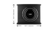 DS18 SB10A 10" Loaded Amplified Shallow Subwoofer Enclosure 350 Watts Rms
