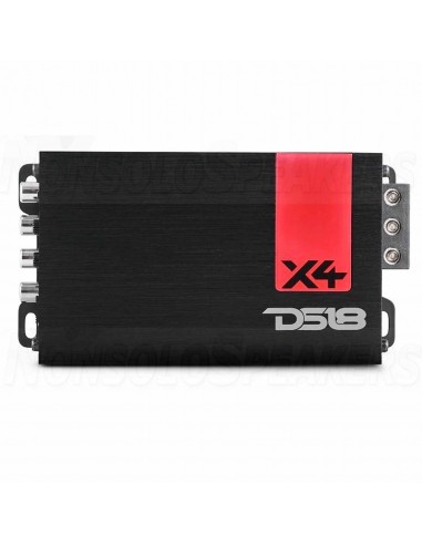 DS18 X4 4-Channel Ultra Compact Class D Amplifier 4 x 70 Watts Rms @ 4-ohm