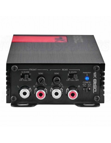 DS18 X4 4-Channel Ultra Compact Class D Amplifier 4 x 70 Watts Rms @ 4-ohm