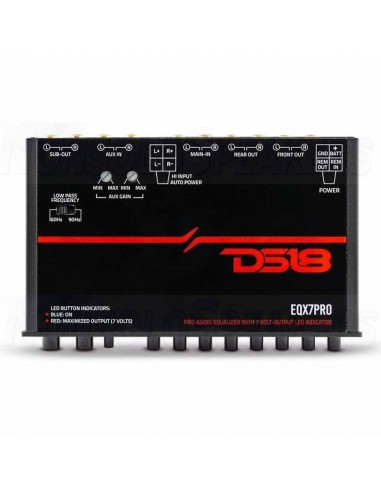 DS18 EQX7PRO High Volt 7-Band Equalizer with High Level Input