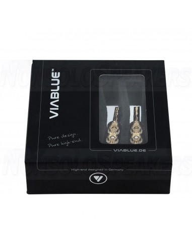 Viablue TS-TUBE - Banana Pluge TS Tube - 24k Gold Plated - 6mm