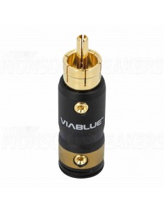 Viablue T6S XLS RCA Connector 24k Gold Plated 10.5mm Soldered Locking 2