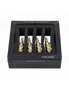 Viablue TS-LAM Banana Plug COPPER TS 24k Gold Plated 6mm 2