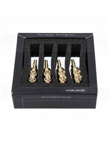 Viablue TS-LAM Banana Plug COPPER TS 24k Gold Plated 6mm