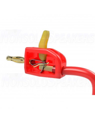 Speaker Snap banana plugs with snap lever - Pair