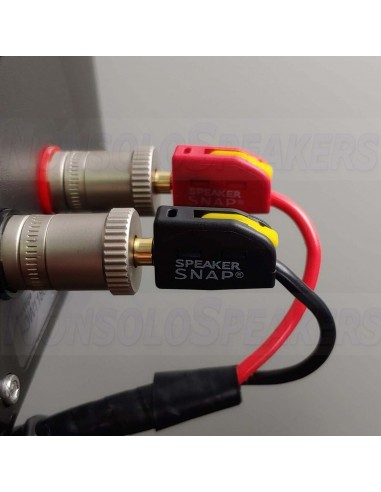 Speaker Snap banana plugs with snap lever - Pair