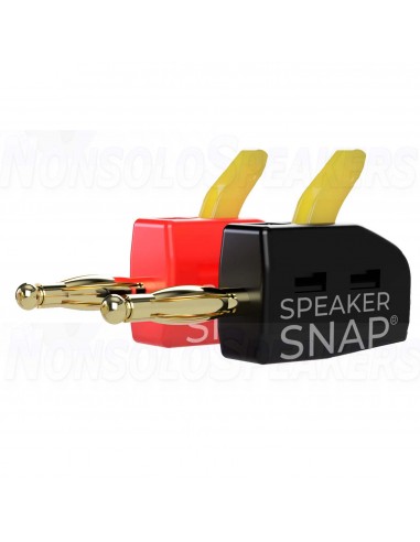 Speaker Snap banana plugs with snap lever - Pair