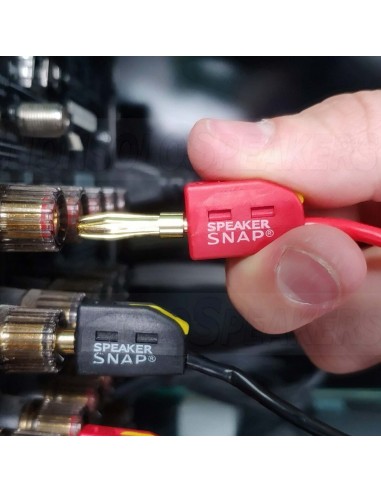 Speaker Snap banana plugs with snap lever - Pair