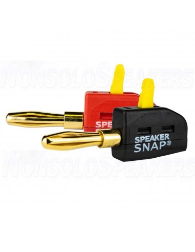 Speaker Snap banana plugs with snap lever - Pair