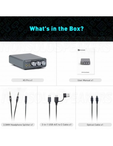 Fosi Audio K5 PRO Audio Mini DAC & Headphone Amplifier