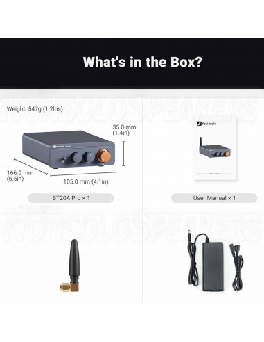 Fosi Audio BT20A PRO Stereo Amplifier TPA3255