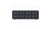 Fosi Audio LC30 Amplifier Speaker Switcher 2-In-2 Out Dual Analog VU Meter - Orange