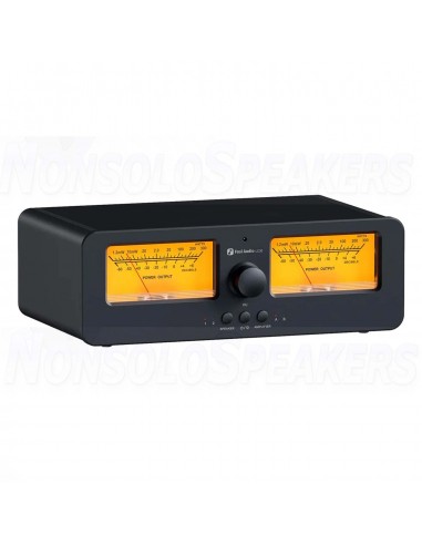 Fosi Audio LC30 Amplifier Speaker Switcher 2-In-2 Out Dual Analog VU Meter - Orange