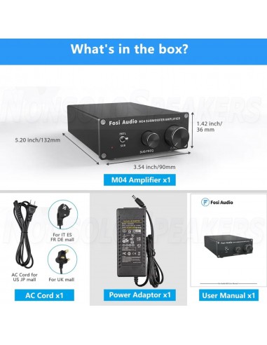 Fosi Audio M04 Mono Subwoofer Amplifier