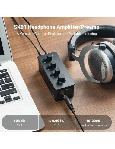 Fosi Audio SK01 Portable Headphone Amplifier & Preamplifier