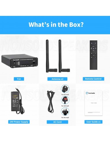 Fosi Audio T10 Streaming Multiroom/Multizone Stereo Amplifier