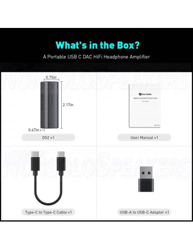 Fosi Audio DS2 Audio Mini Tails USB DAC
