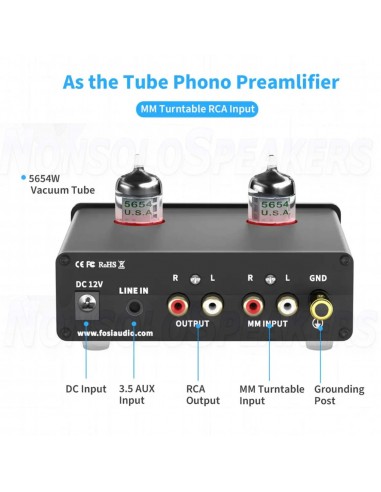 Fosi Audio BOX X4 Phono Preamp & Headphone Amplifier