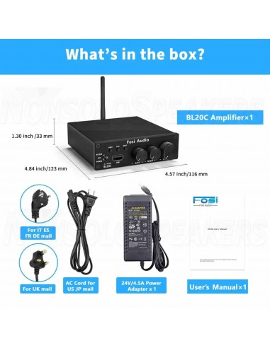 Fosi Audio BL20C 2.1 Amplifier