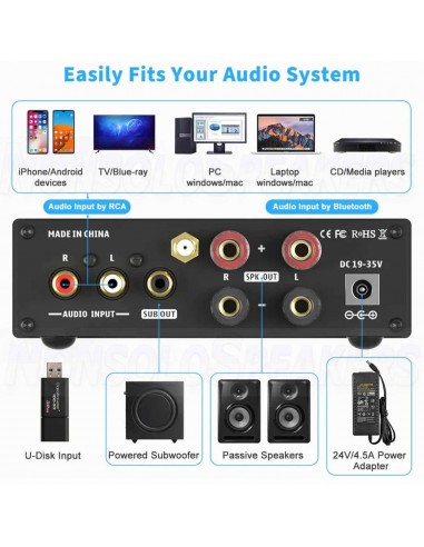 Fosi Audio BL20C 2.1 Amplifier