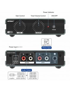 Aiyima T3PRO MM/MC PRO Phono Preamplifier 2