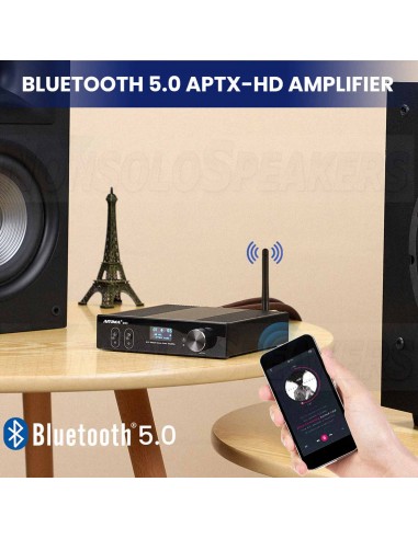 Aiyima D05 Bluetooth Class D Amplifier 2x120W 4ohm RCA input with 32V power supply