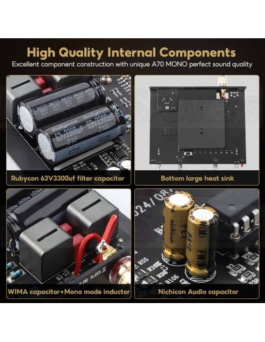 Aiyima A70 MONO Class D Amplifier 300W 4ohm balanced input