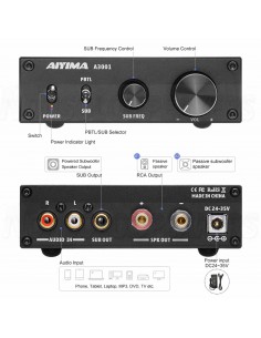 Aiyima A3001 Mono Amplifier 300W 4ohm Full Range or Subwoofer 2