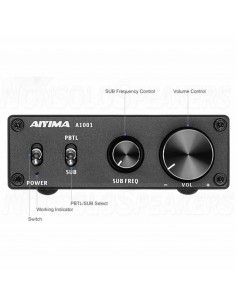 Aiyima A1001 Mono Amplifier 100W 4ohm Wideband or Subwoofer 2