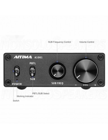 Aiyima A1001 Mono Amplifier 100W 4ohm Wideband or Subwoofer