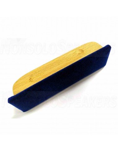 Simply Analog Antistatic velvet brush with wooden handle