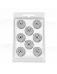 Audio Selection SPIKES SMALL Silver set of 8 2