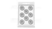 Audio Selection SPIKES SMALL Silver set of 8