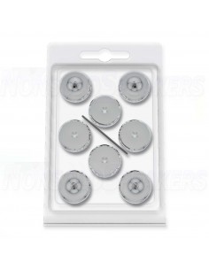 Audio Selection SPIKES & DISC SMALL Silver set of 4 2