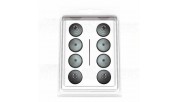 Audio Selection SMALL CONE & DISC Silver set of 4