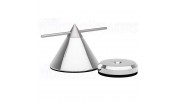 Audio Selection LARGE CONE & DISC Silver set of 4