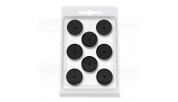 Audio Selection DISCS Black set of 8