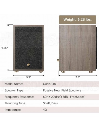 HiVi Swans Oasis 140 Bookshelf Speakers