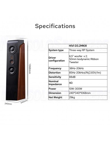 HiVi Swans D3.2MKIII Tower Speakers