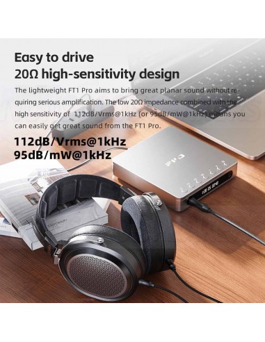 FiiO FT1 PRO Open-Back Planar Headphone - 95x86mm driver