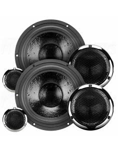 Rebec EX6.3 High Fidelity 3-way Component system "silver"
