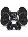 Deaf Bonce AP-M81AC Amp Kit, 6 speakers + crossover